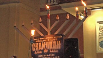 12th Annual Chanukah Menorah Lighting Festival 2015 Chabad of Bonita Springs, Estero and FGCU