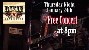 Coy Taylor at The Dixie Roadhouse – January 24th, 2013 – Free Concert @ 8pm – Country Music!!