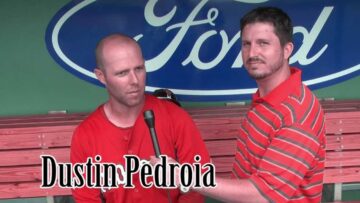 Red Sox Spring Training 2012 – K-Rocks Gentry Thomas w/ 2008 AL MVP Dustin Pedroia & Kevin Youkilis